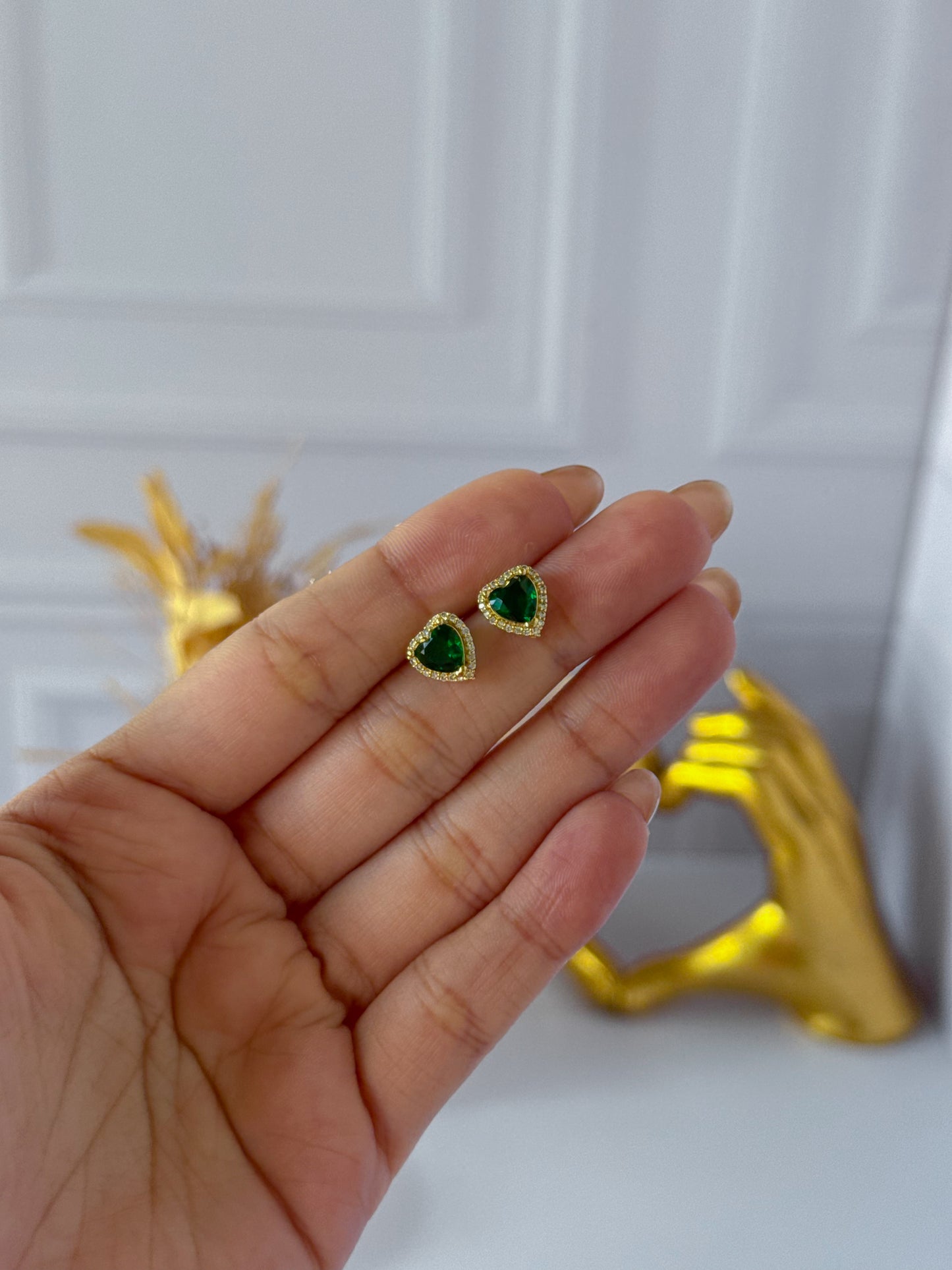 Topos corazón verde