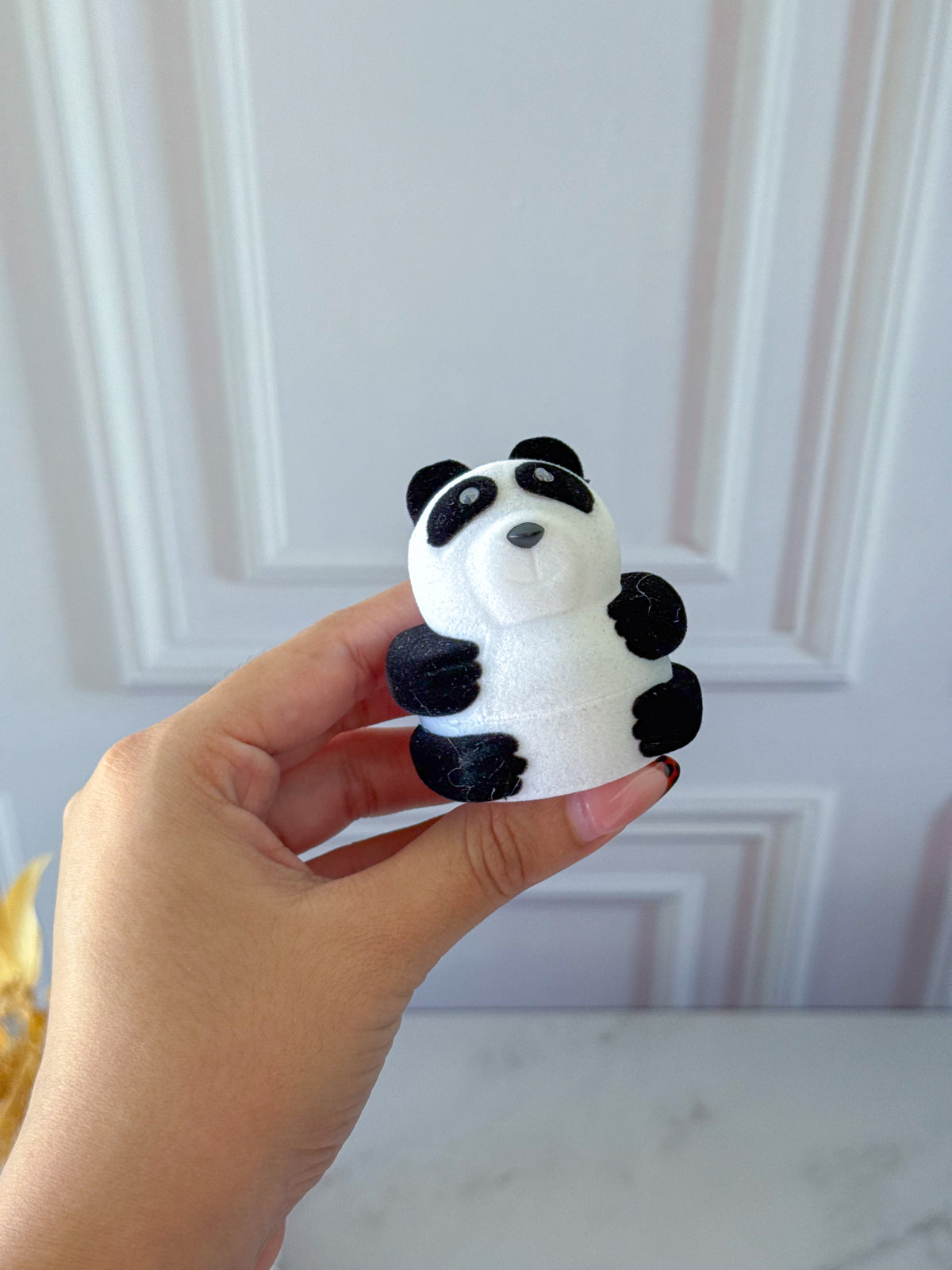 Cofre para anillo panda