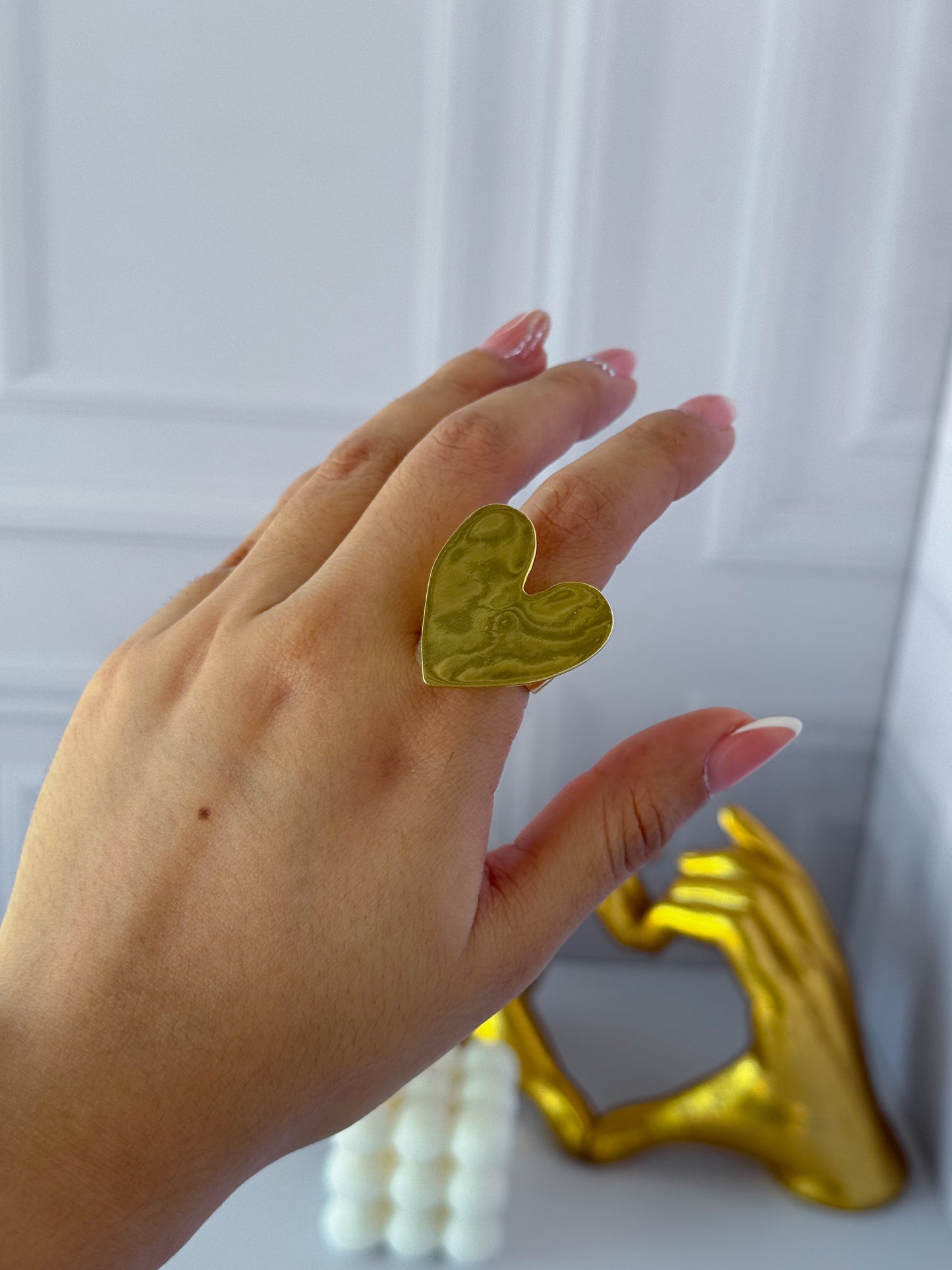 Anillo corazón grande