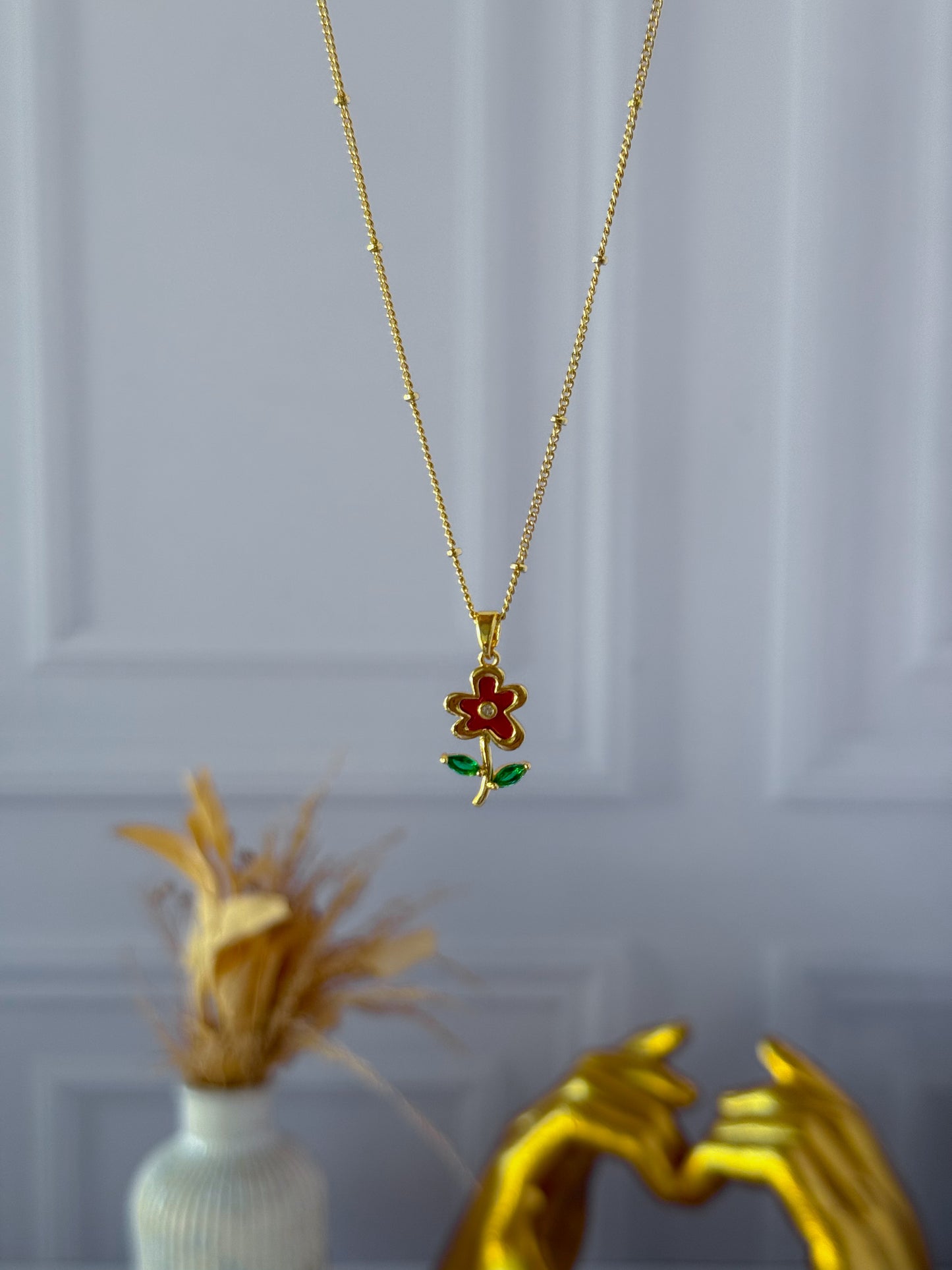 Cadena flor sencilla