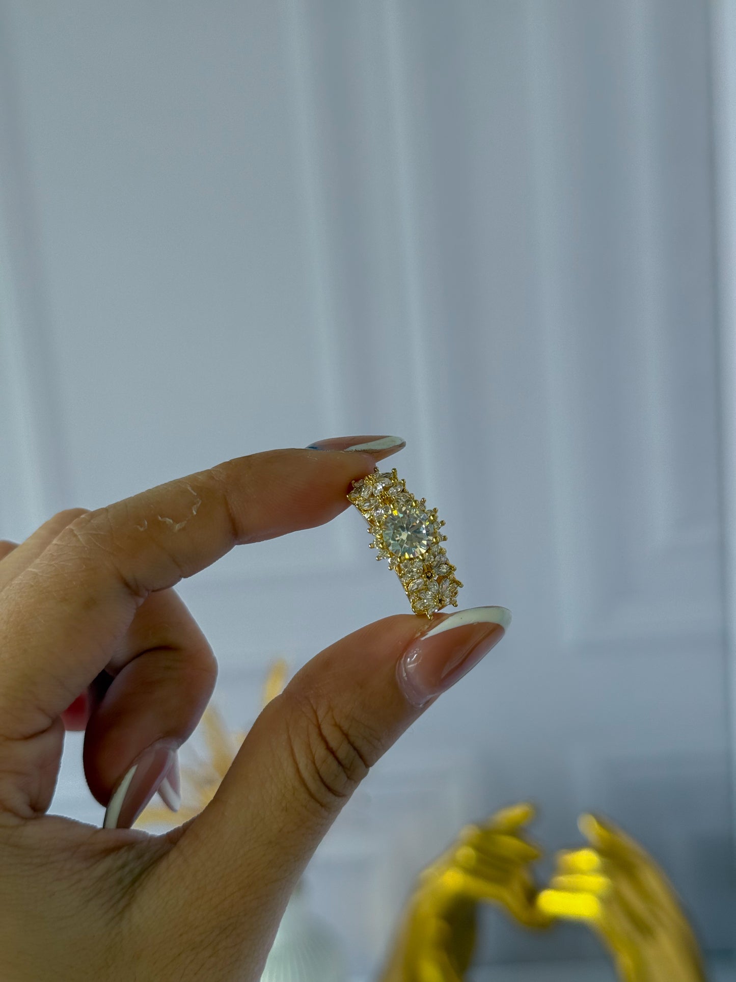 Anillo perlado grande
