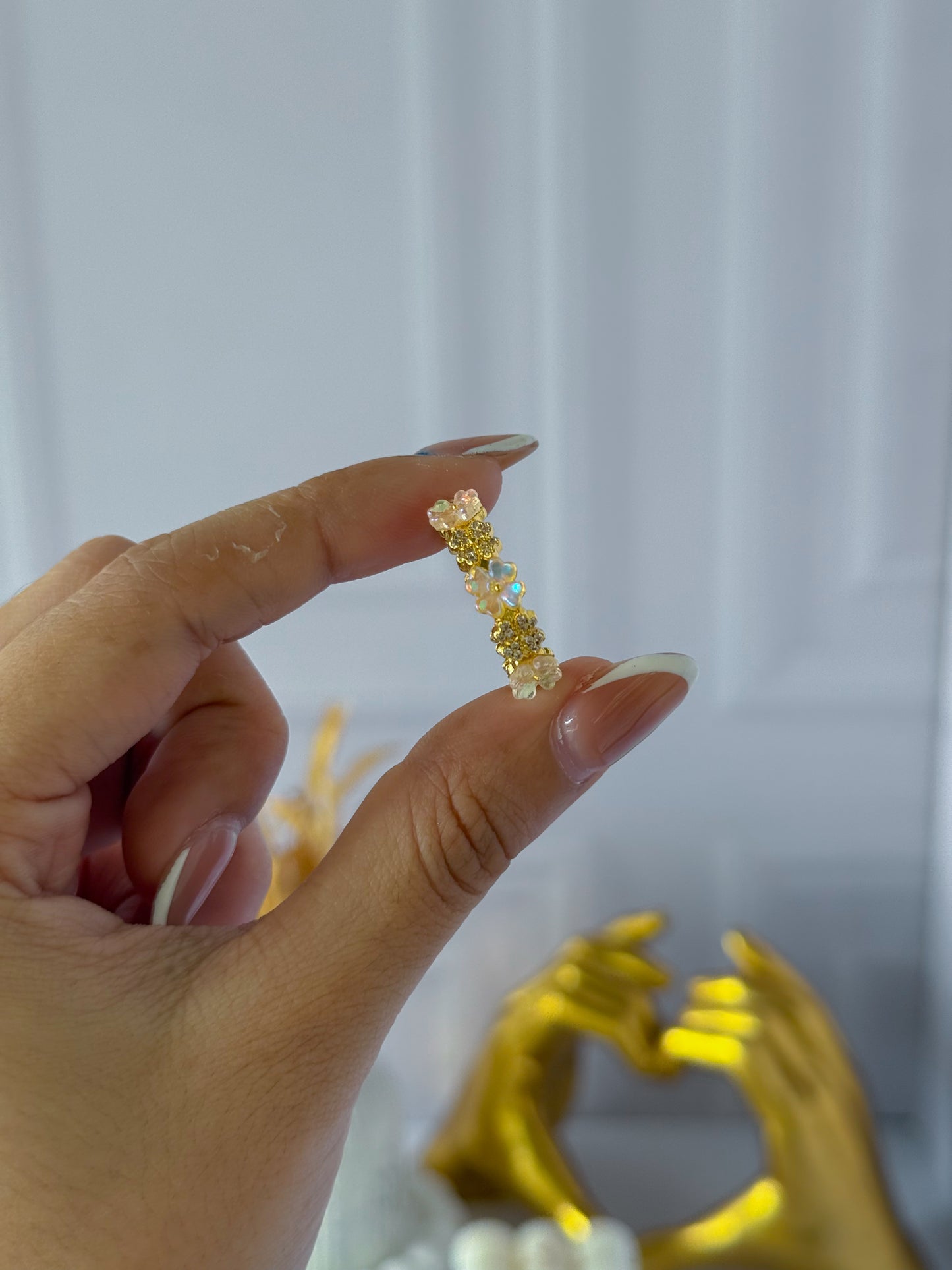 Anillo flores tornasol