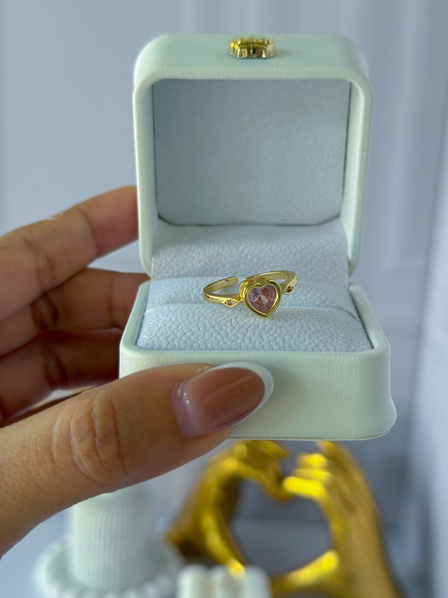Anillo corazón sencillo