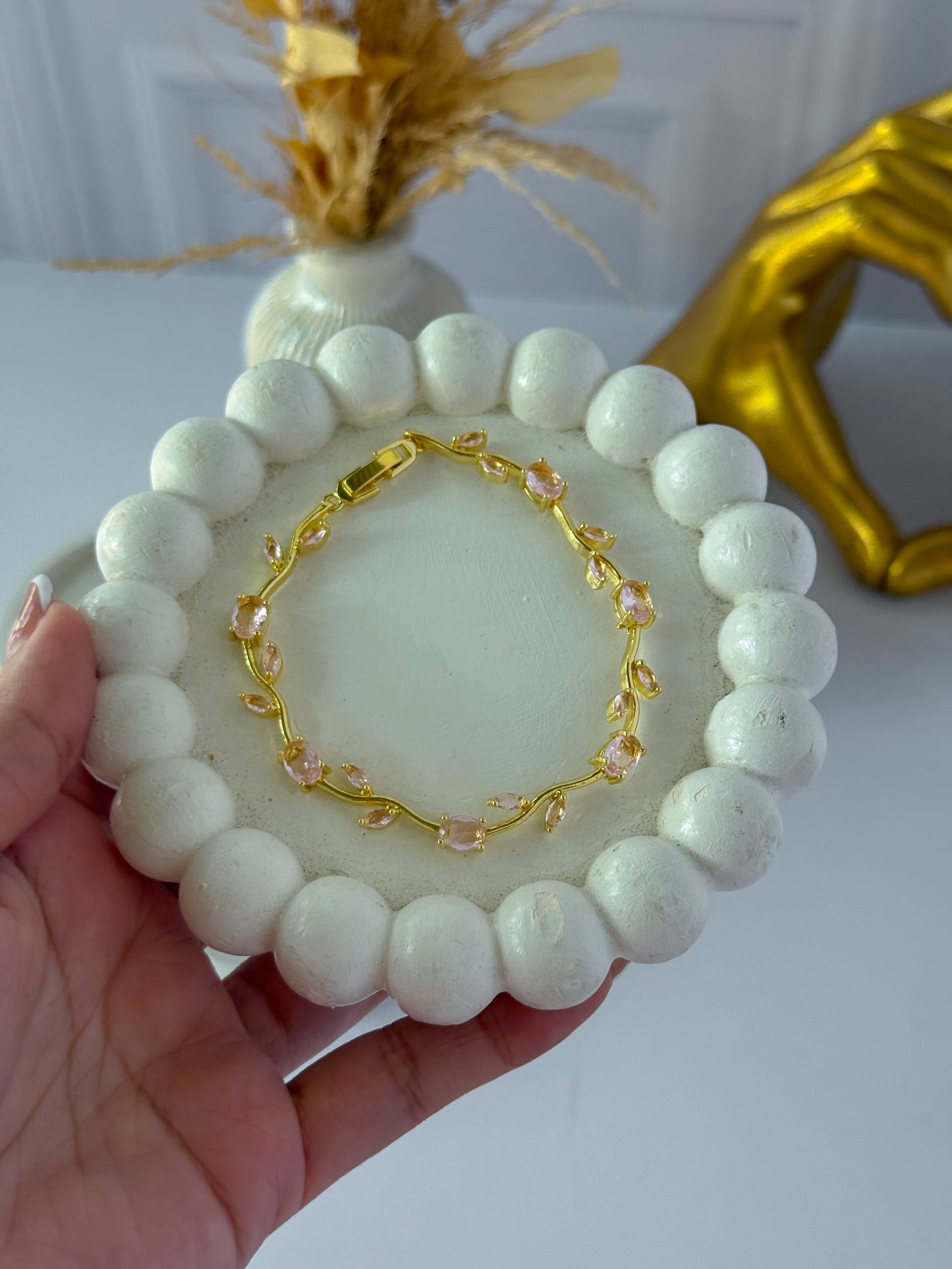 Pulsera tulipán rosado