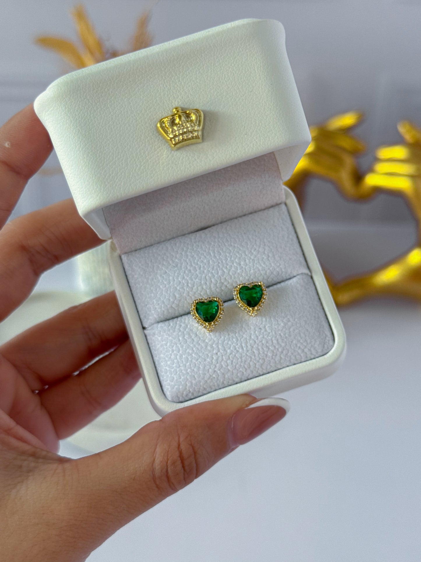 Topos corazón verde