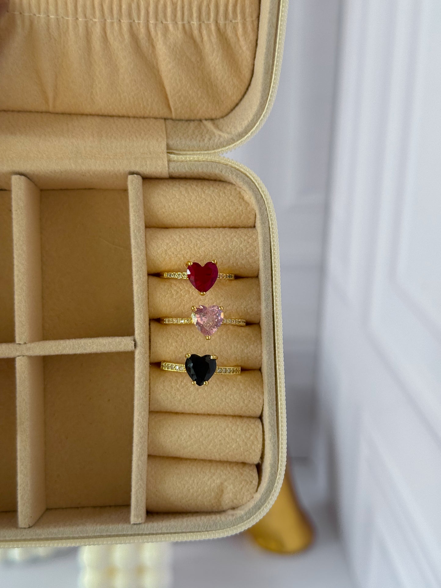 Anillo corazón grande