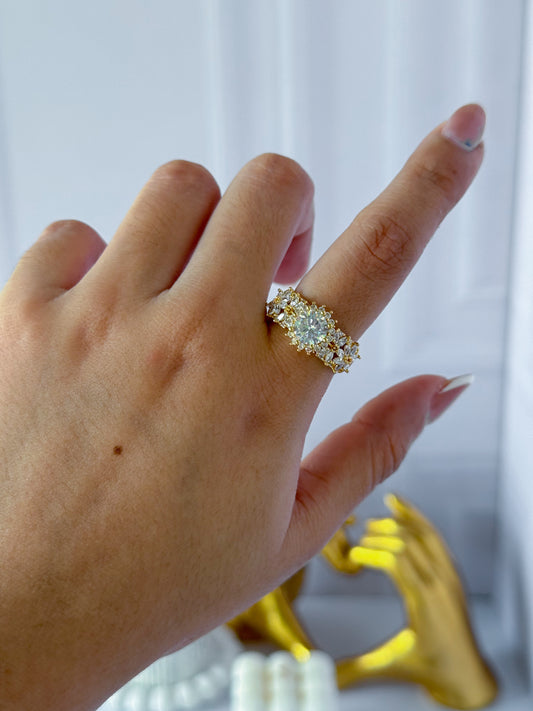 Anillo perlado grande