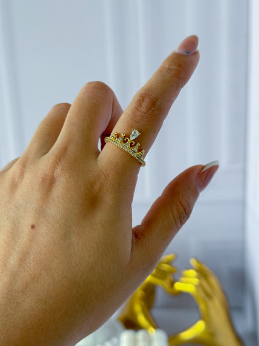 Anillo corona delgada