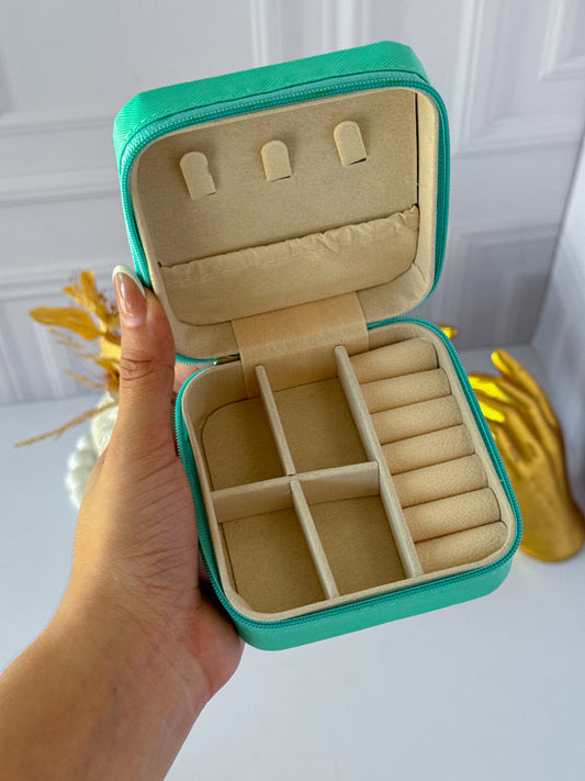 Joyero viajero verde menta