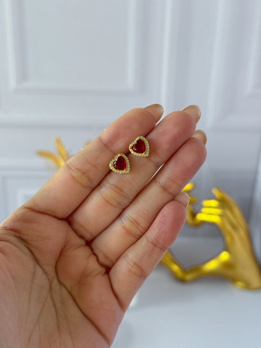 Topos corazón rojo