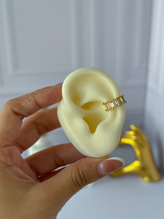 Ear cuff blanco