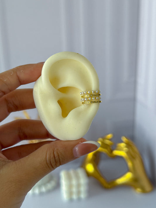 Ear cuff piedritas grandes
