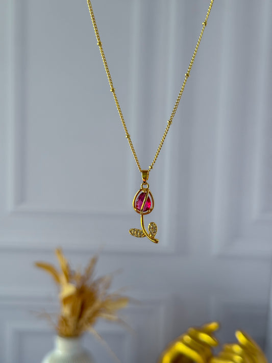 Cadena tulipán rojo