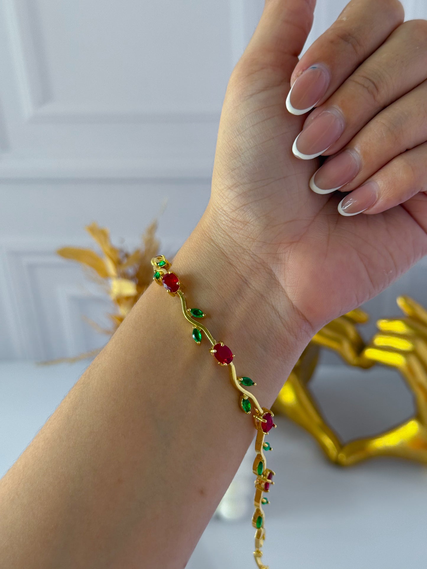 Pulsera tulipán rojo