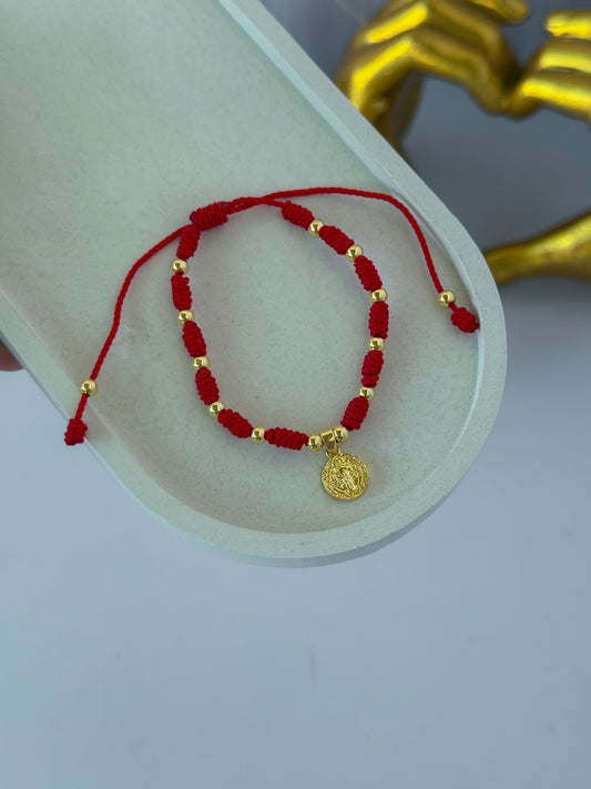 Pulsera san Benito tejido nudo