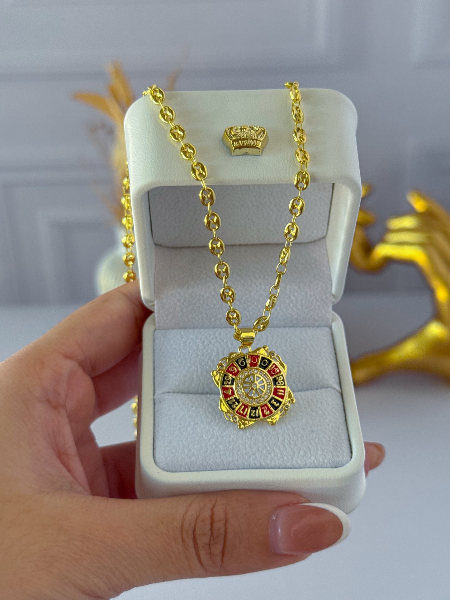 Cadena ruleta tejido Gucci