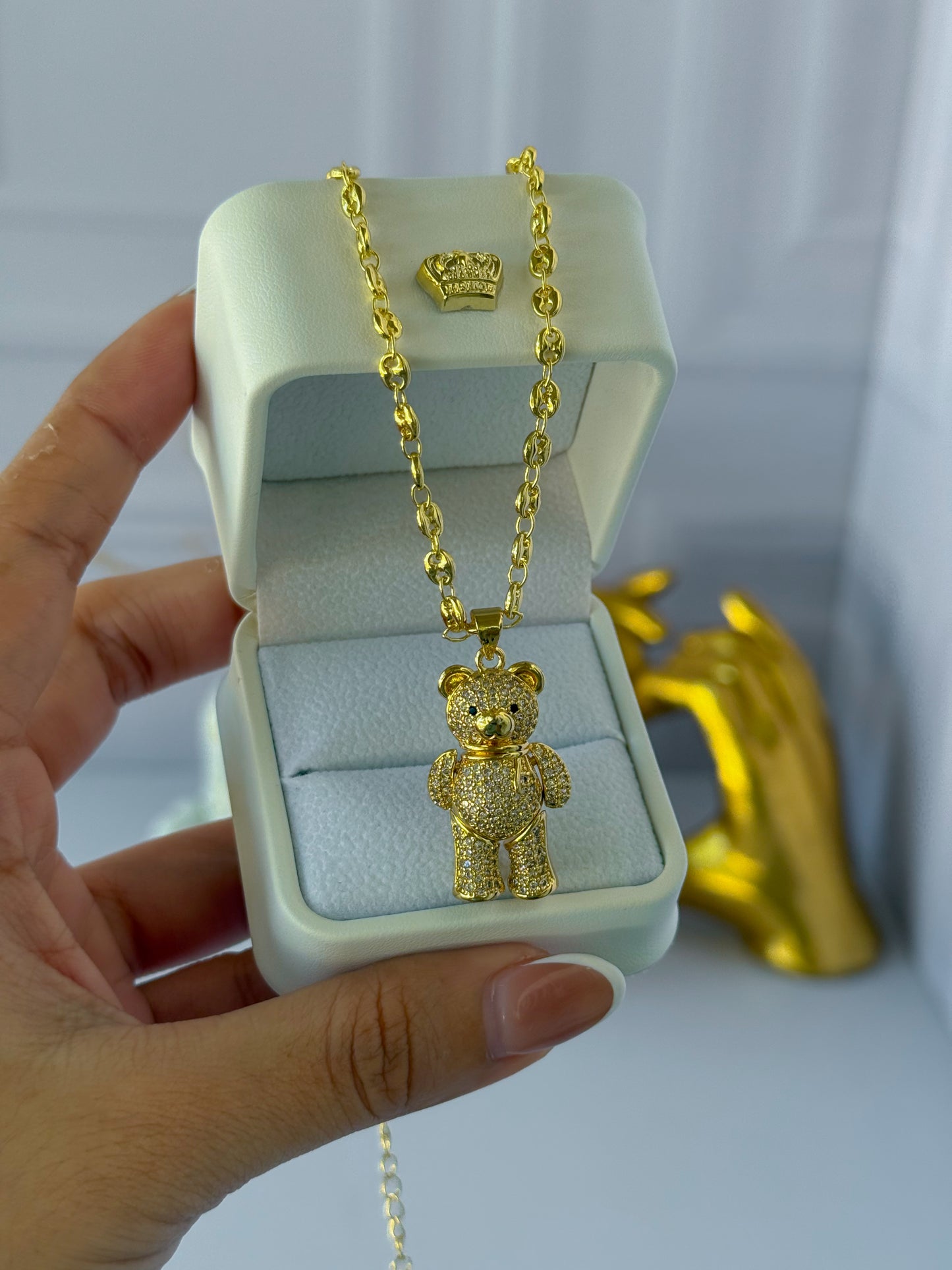 Cadena osito artículo tejido Gucci
