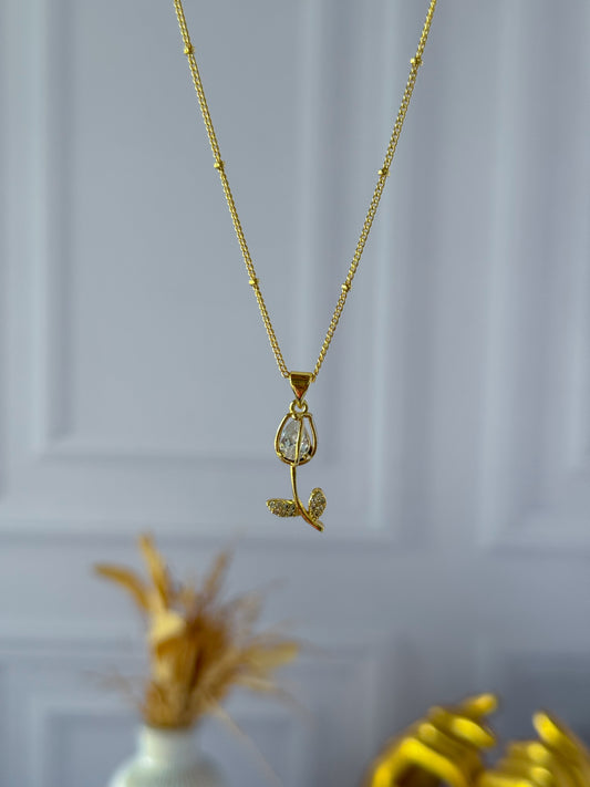 Cadena tulipán blanco
