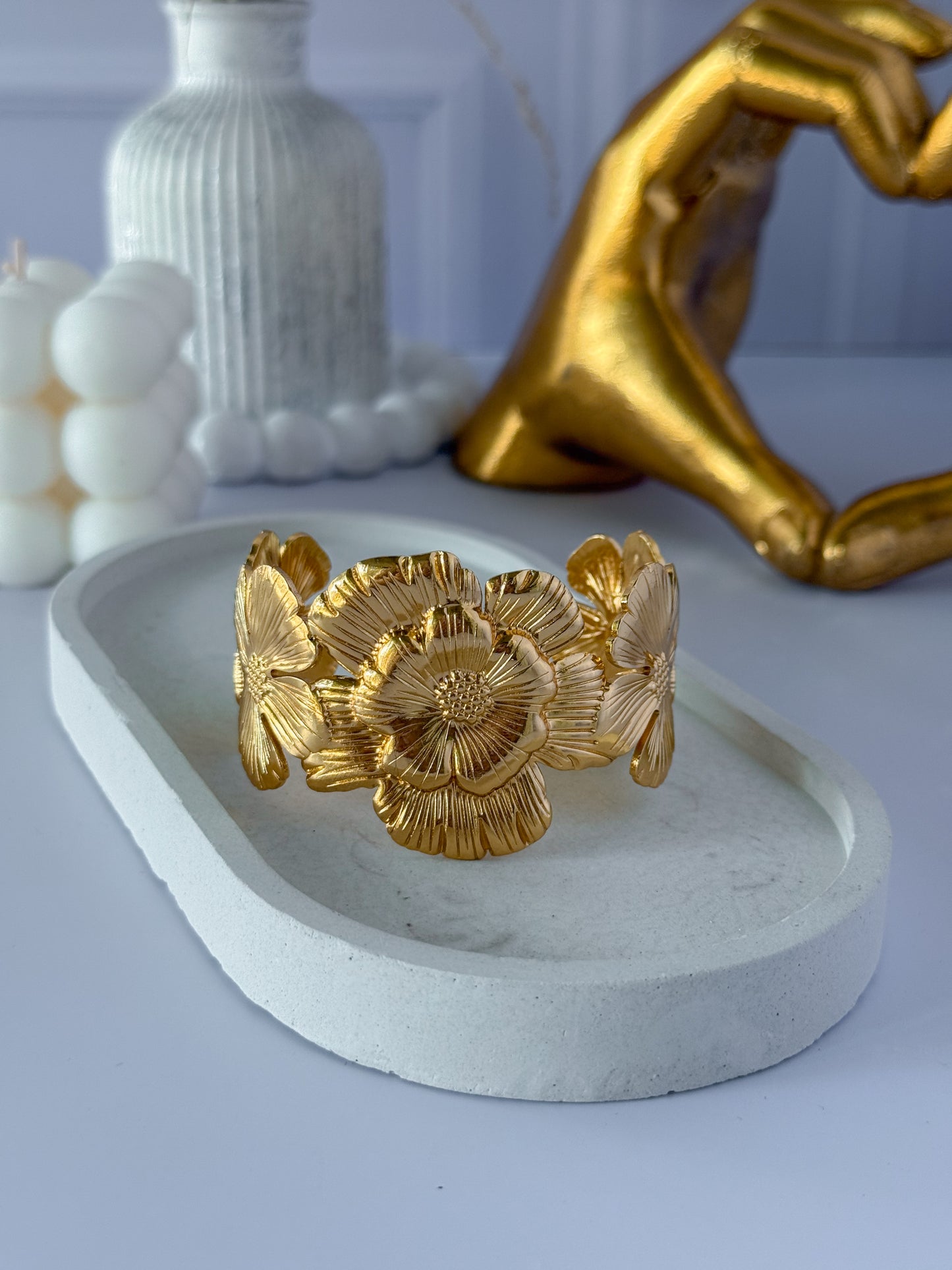 Brazalete flor grande