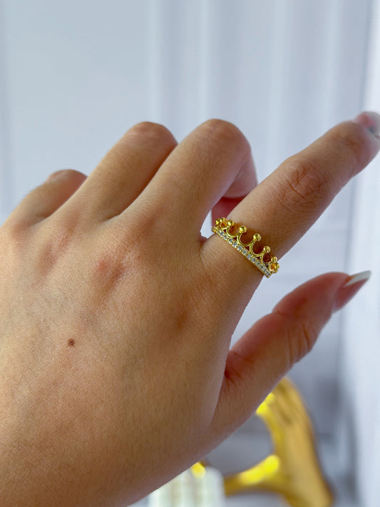 Anillo corona sencilla