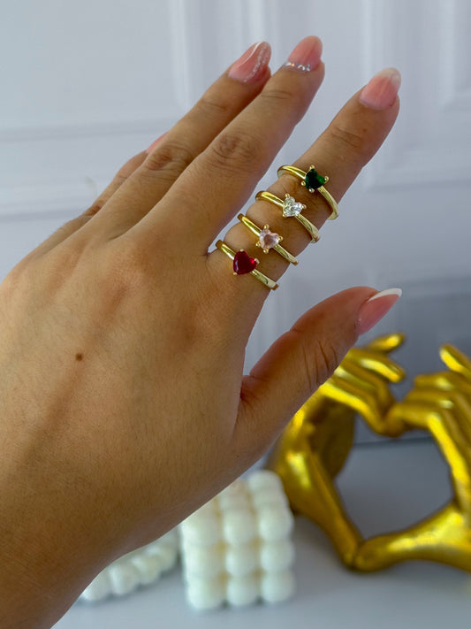 Anillo sencillo corazón
