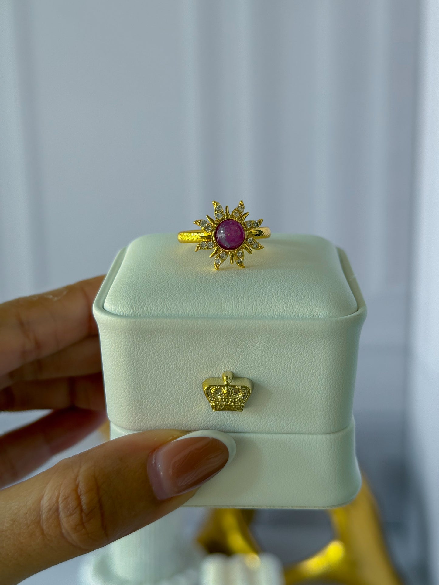 Anillo sol rapunzel morado