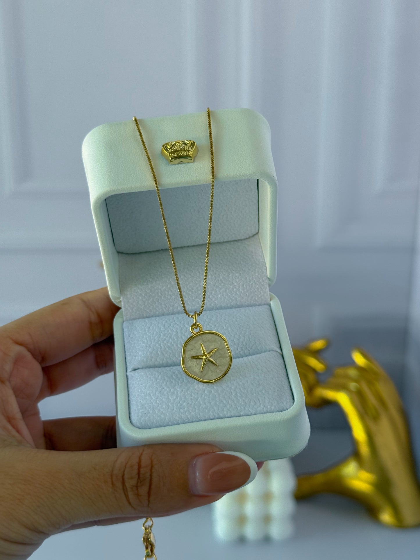 Cadena estrella de mar nacarada
