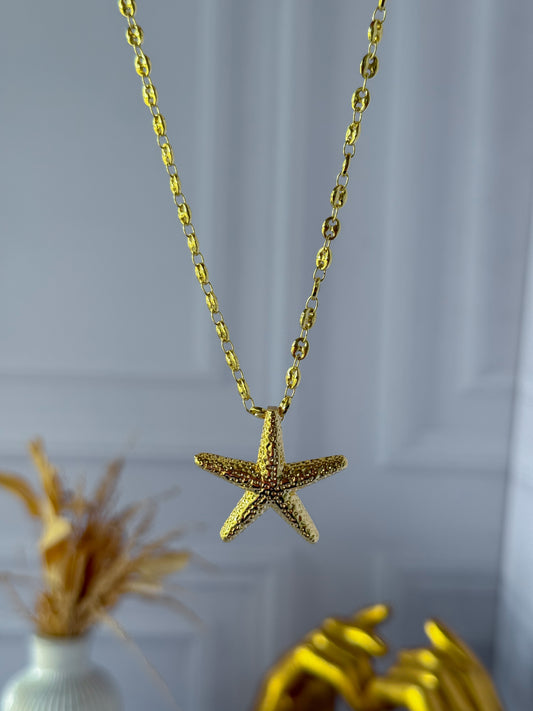 Cadena estrella de mar tejido Gucci