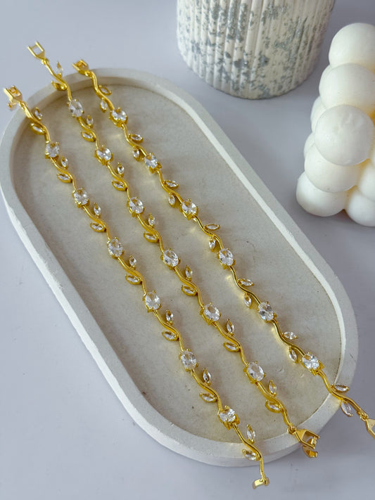 Pulsera tulipán blanco