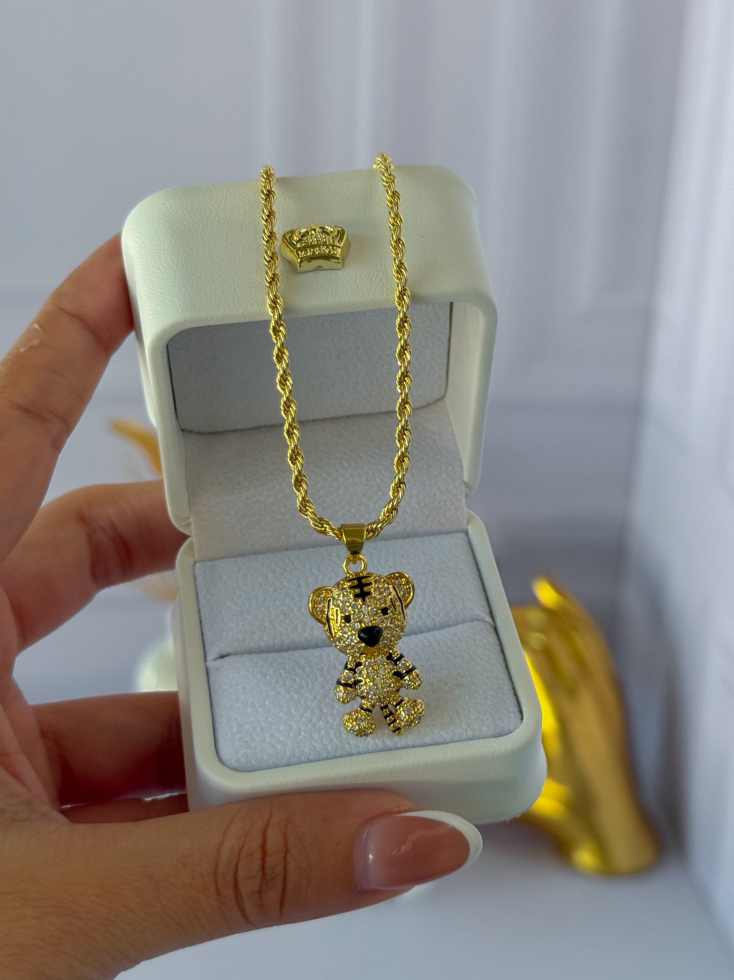 Cadena tigre tejido lazo