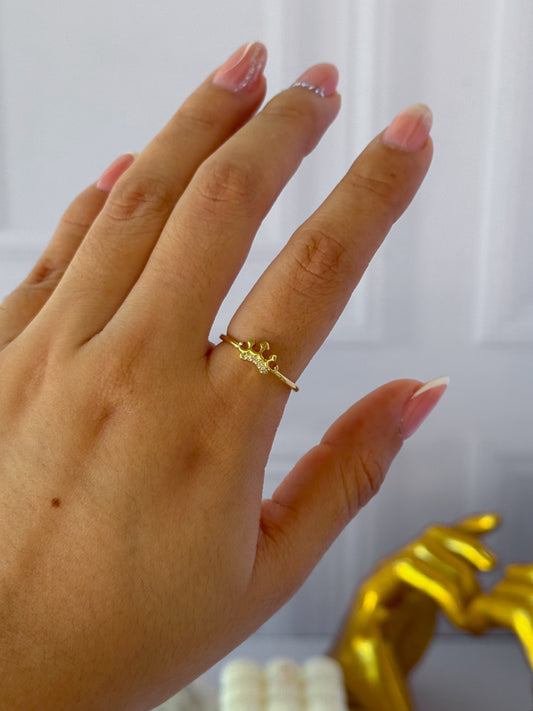Anillo corona sencilla