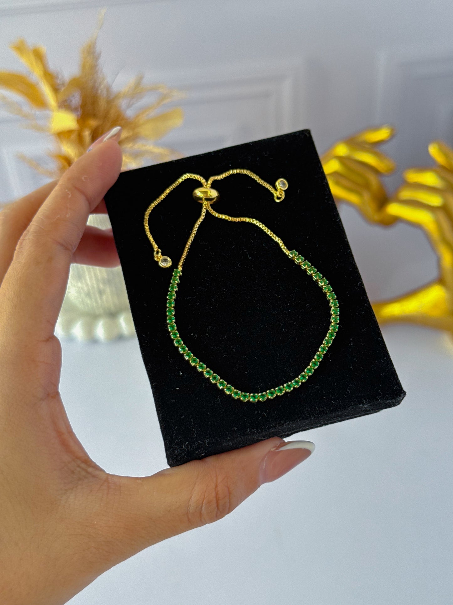 Pulsera diamante delgada