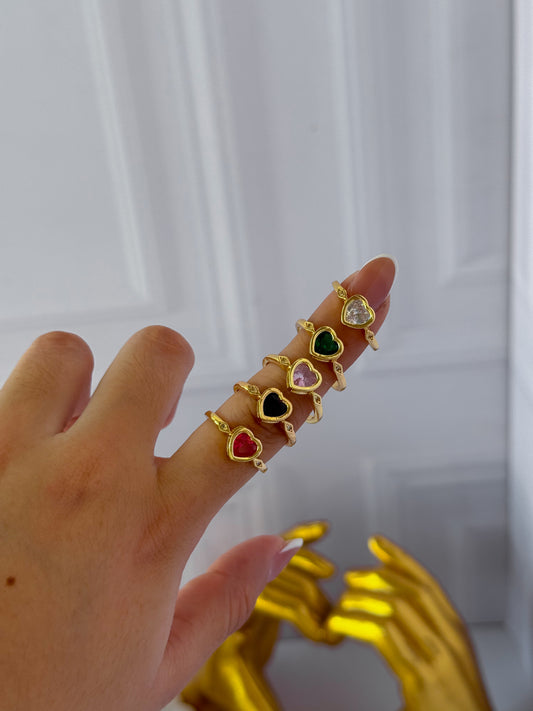 Anillo corazón sencillo