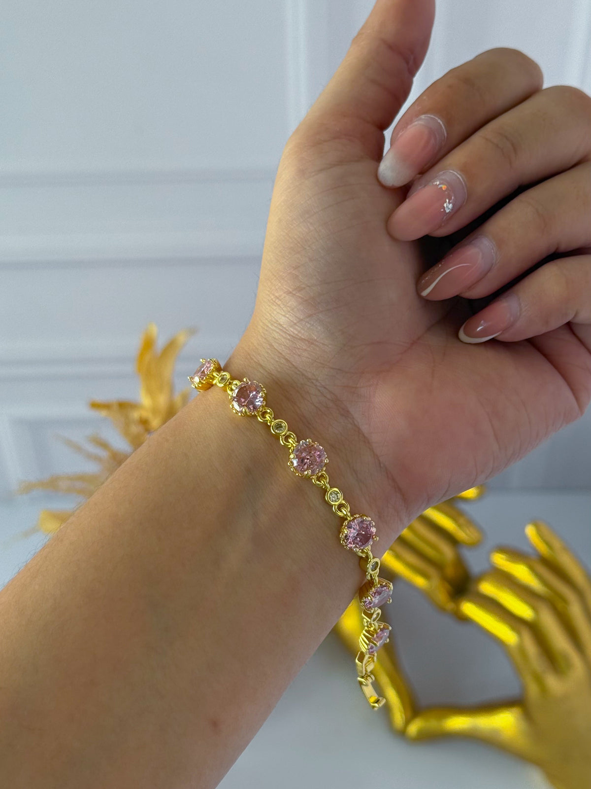 Pulsera princesa rosada