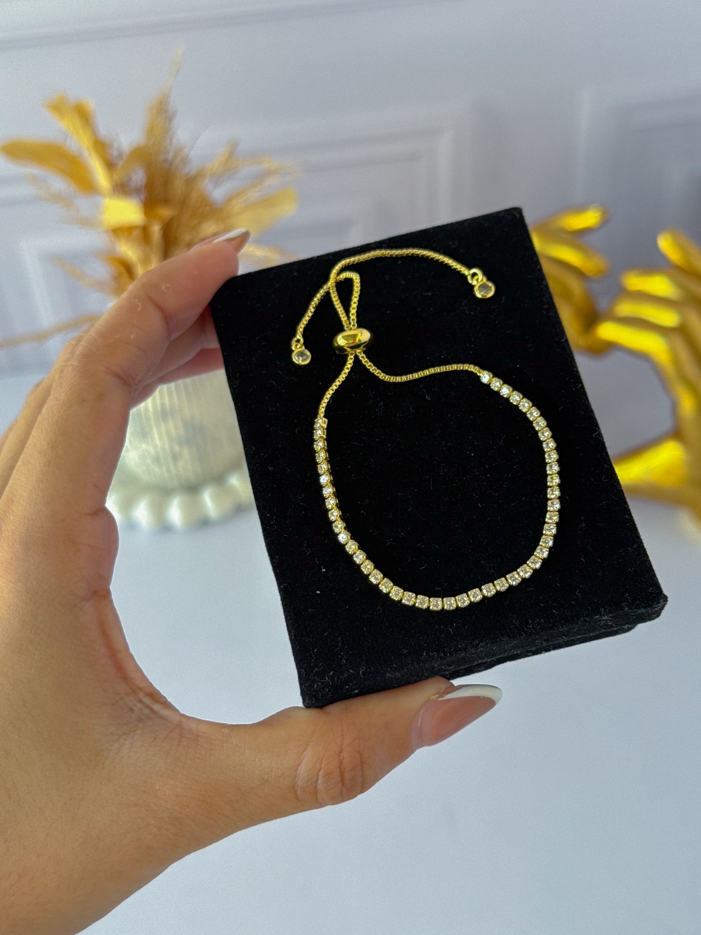 Pulsera diamante delgada