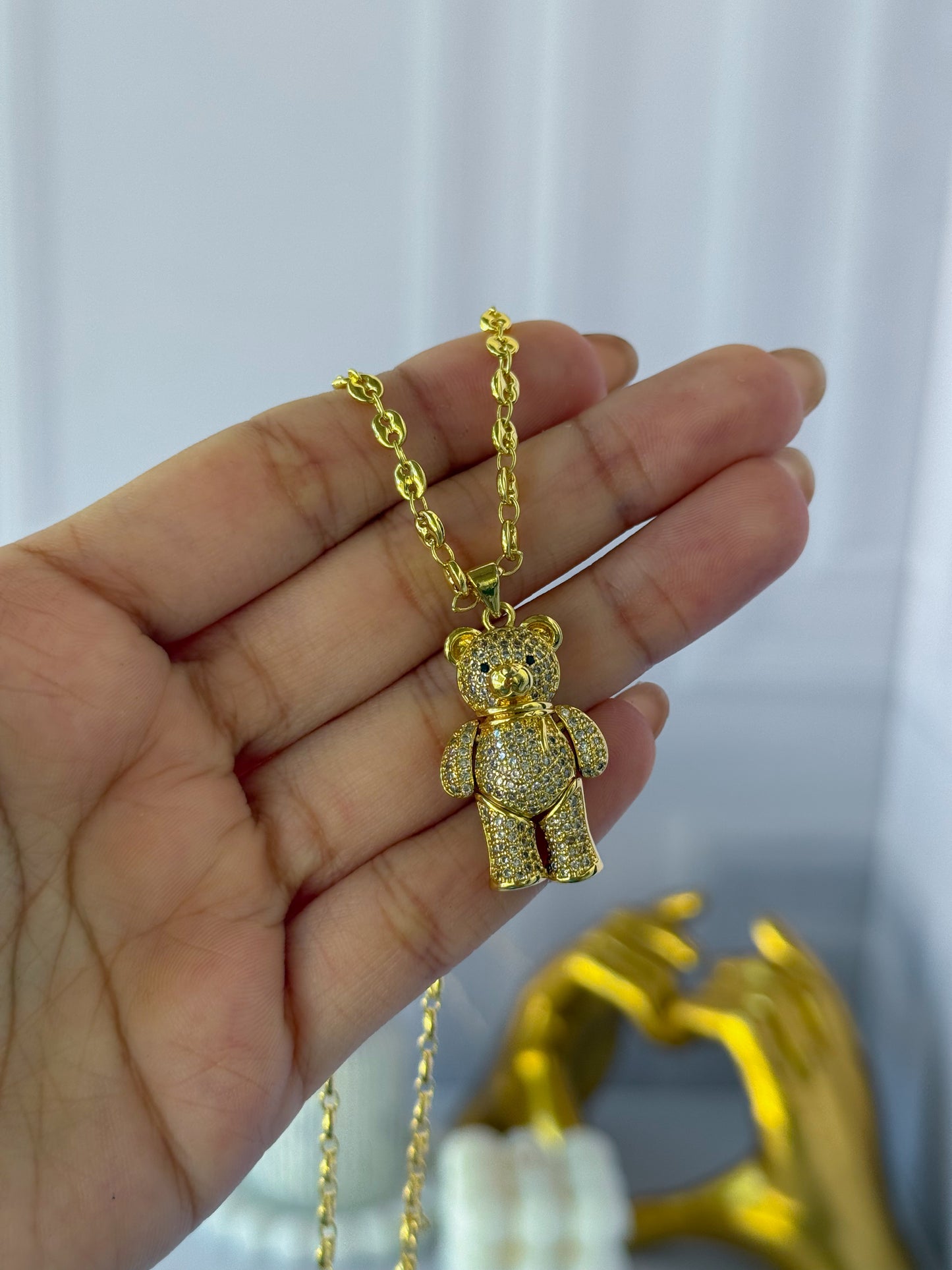 Cadena osito artículo tejido Gucci