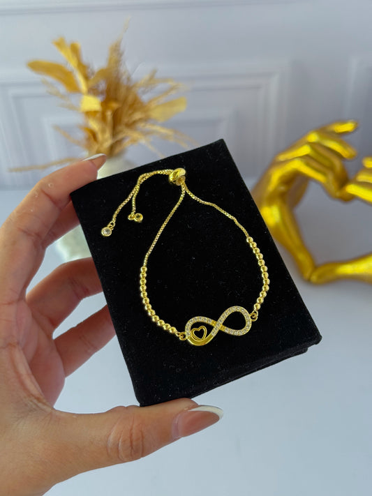 Pulsera infinito perlada