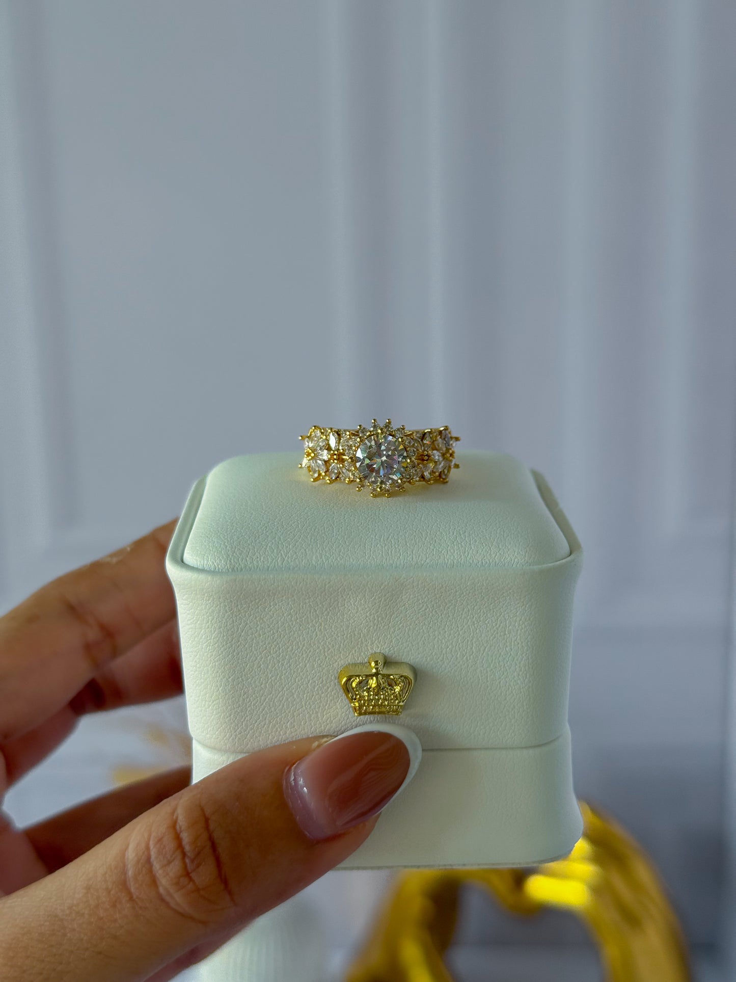 Anillo perlado grande