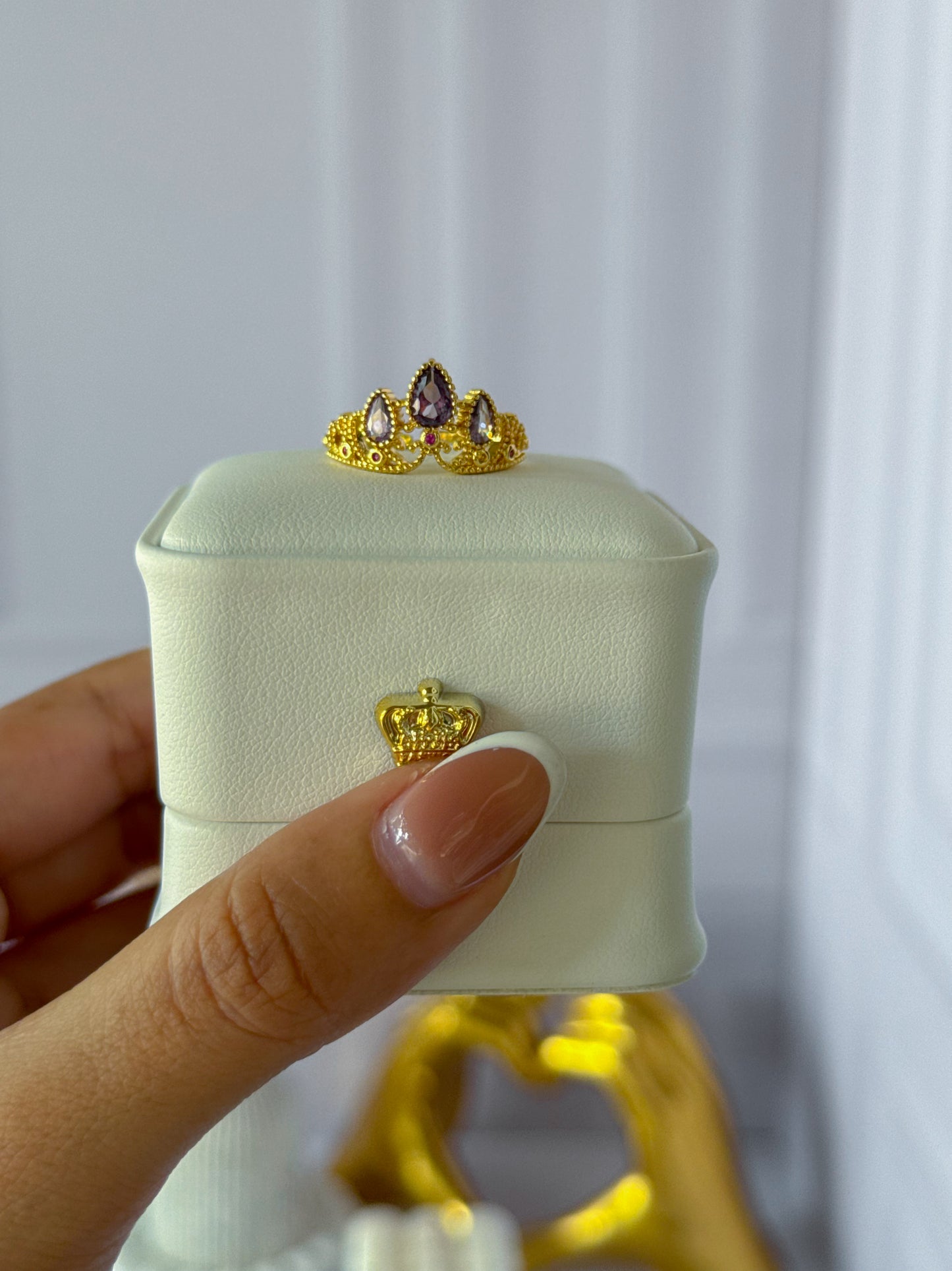 Anillo corona rapunzel