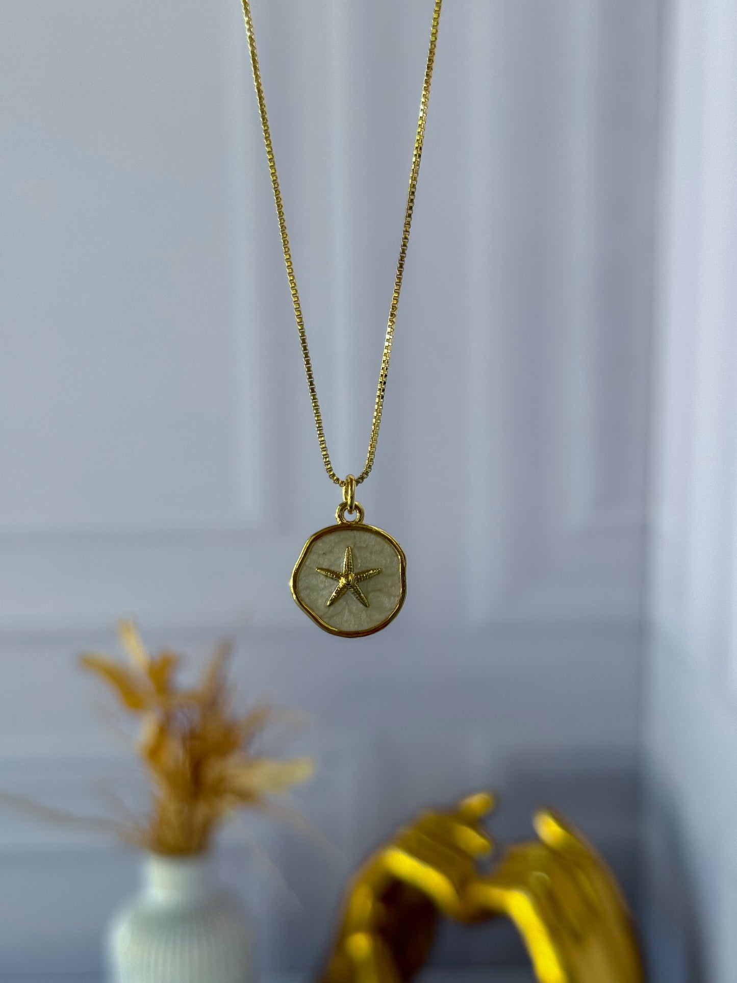 Cadena estrella de mar nacarada