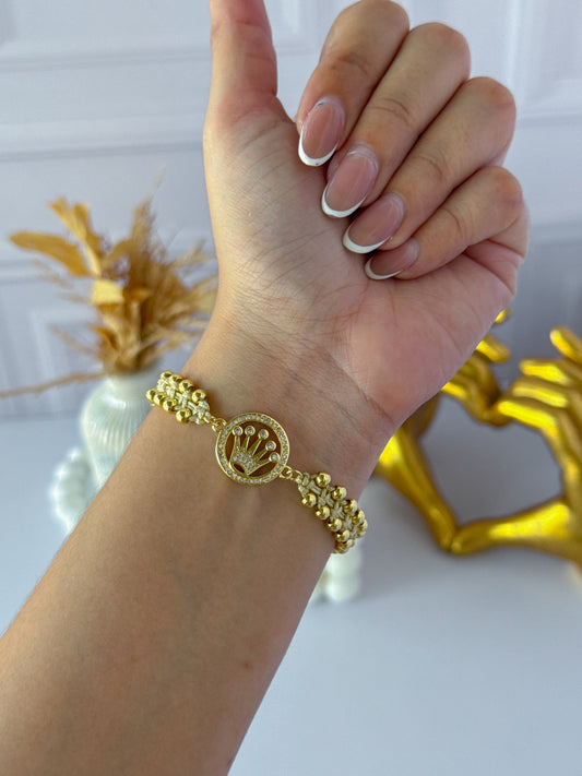 Pulsera Rolex tejida