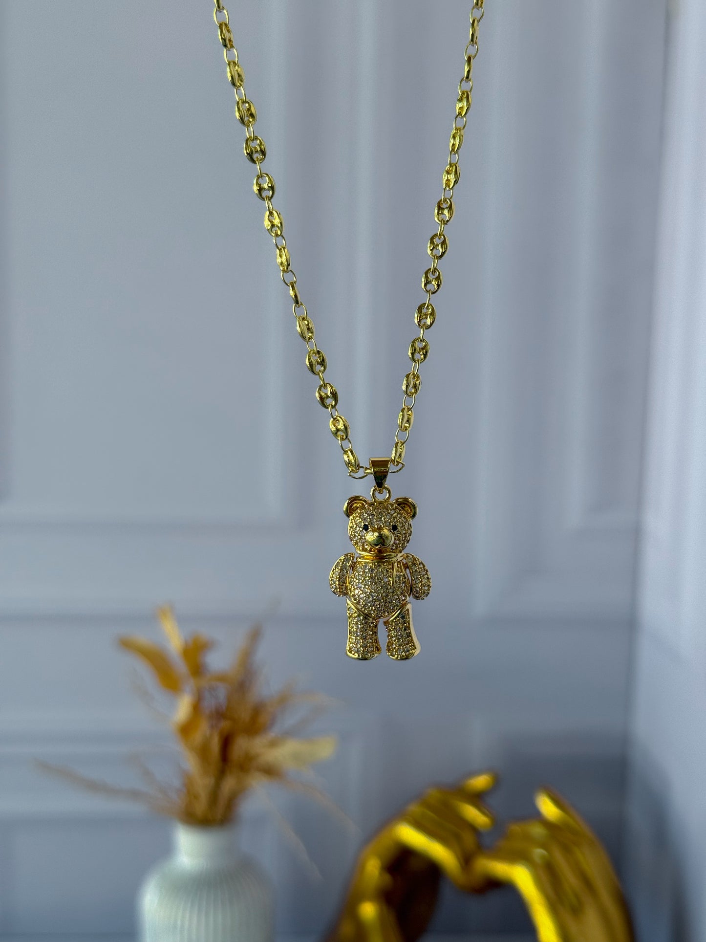 Cadena osito artículo tejido Gucci