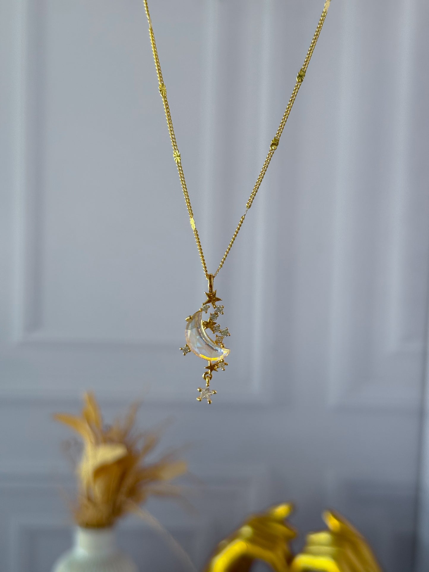 Cadena lunita diamante