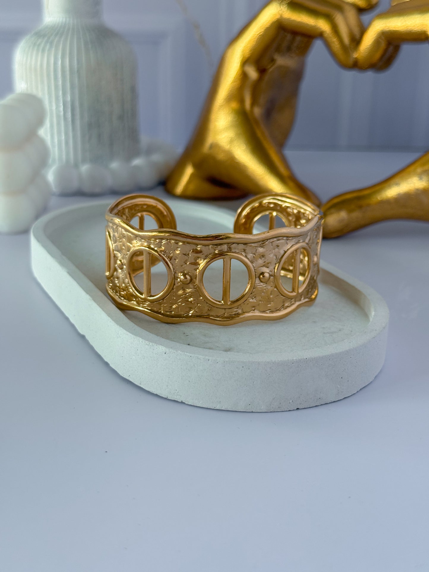 Brazalete textura circular
