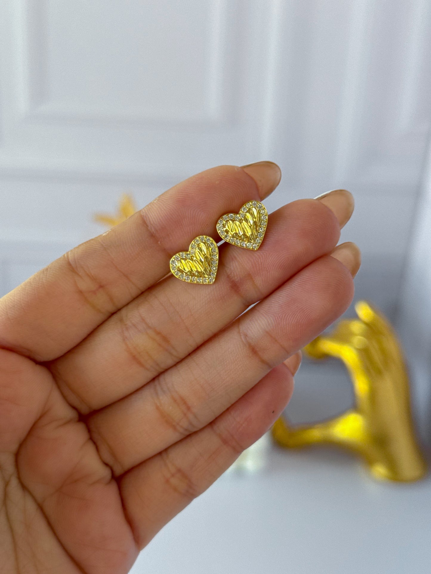 Topos corazón dorado