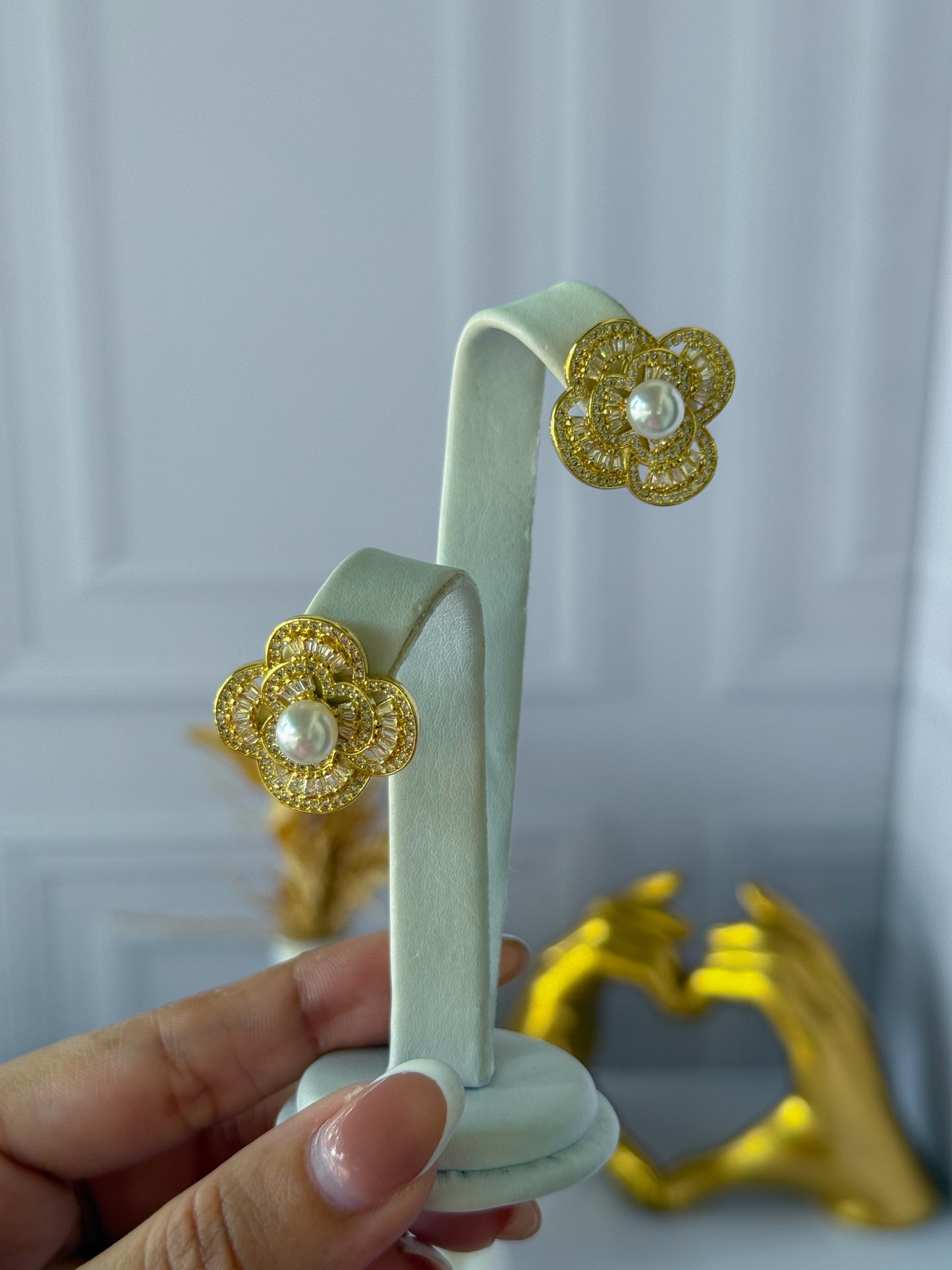 Topos flor piedritas