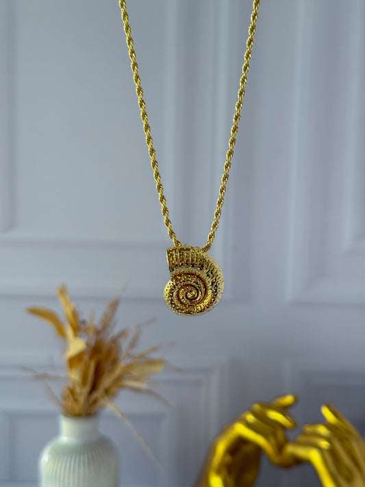 Cadena caracol tejido lazo