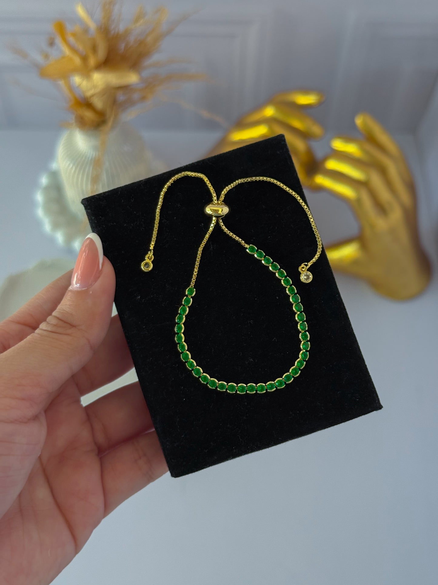 Pulsera tennis verde