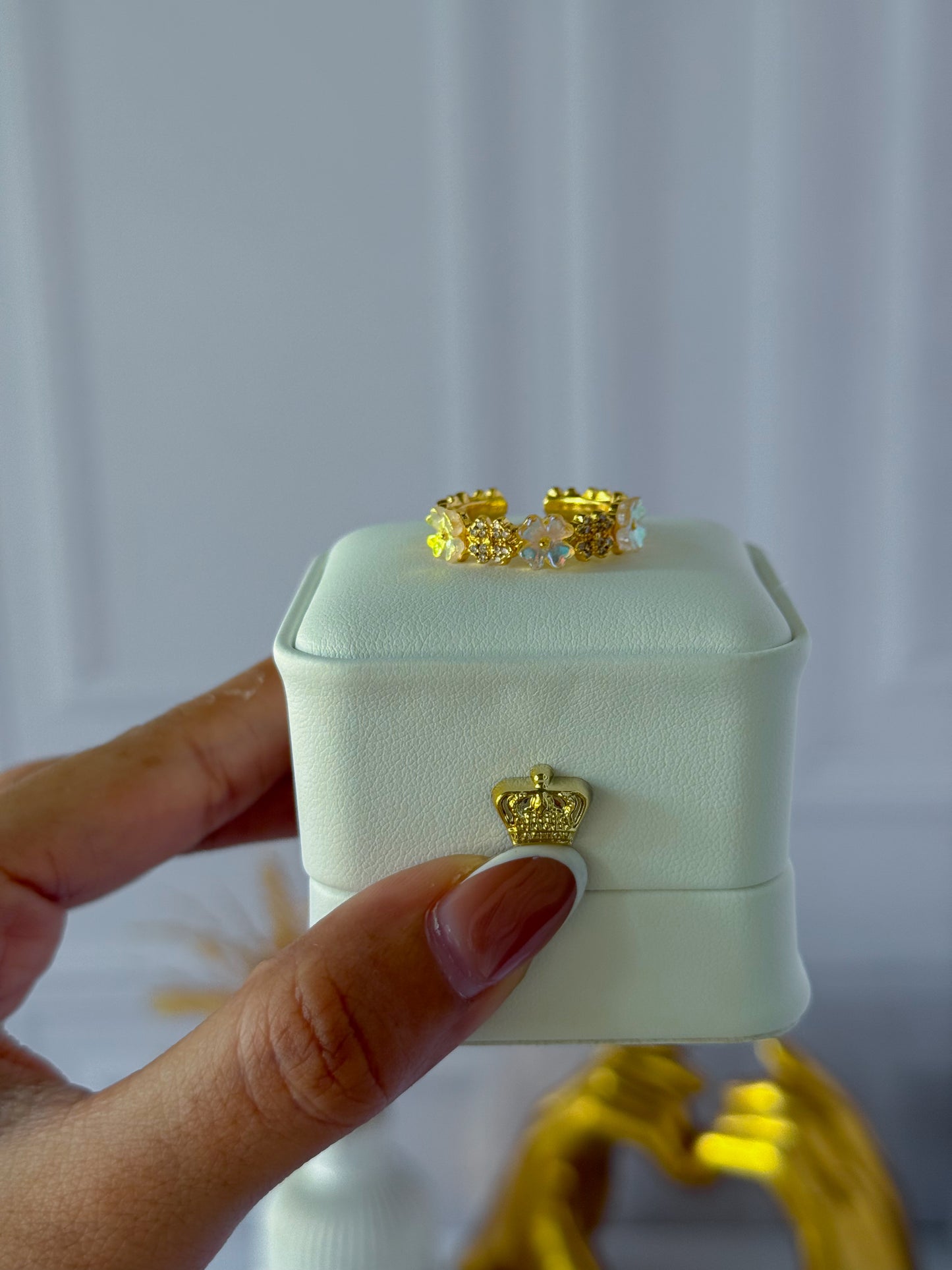 Anillo flores tornasol