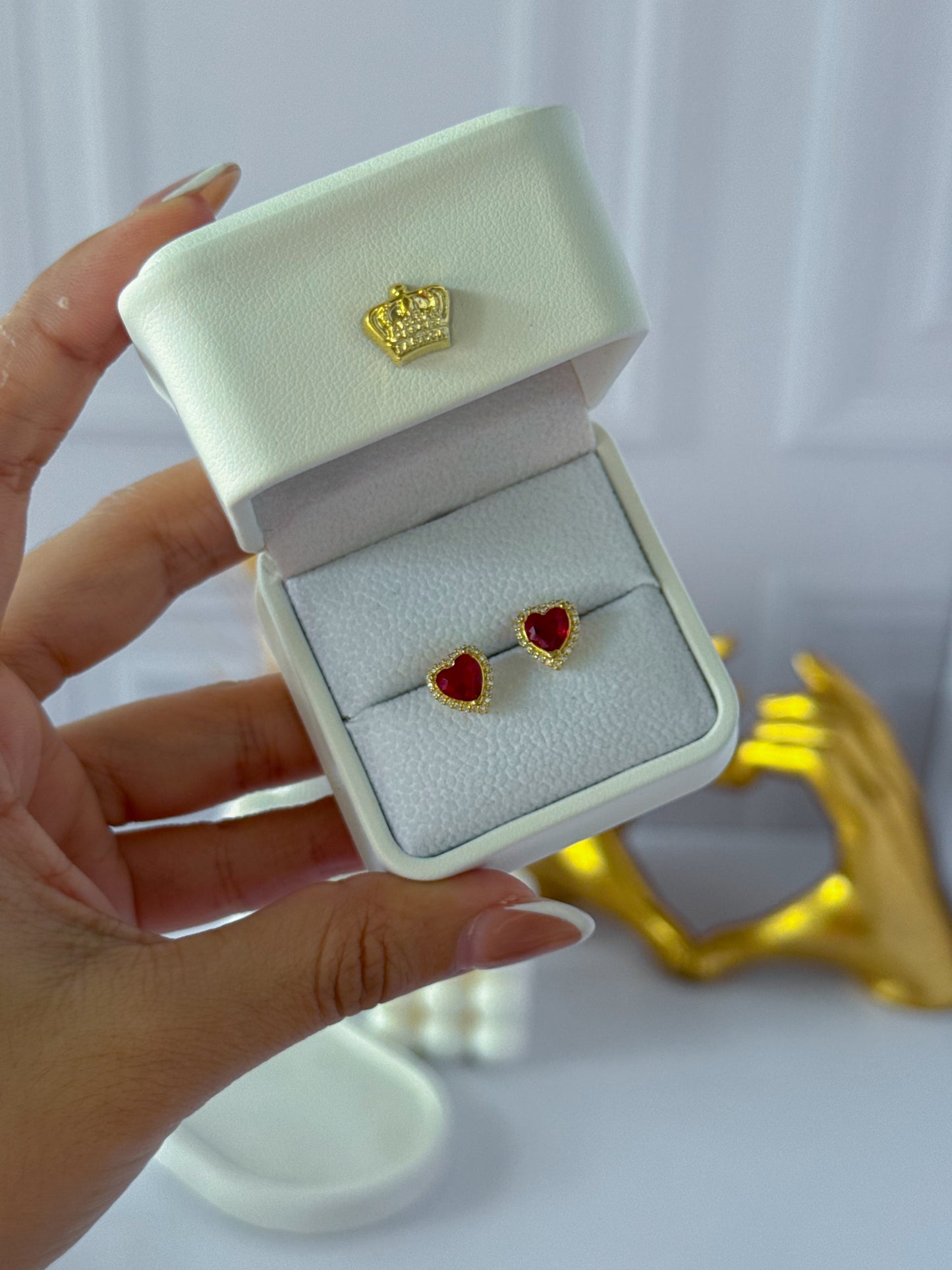 Topos corazón rojo